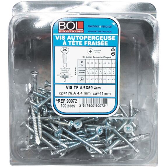 Lot 100 vis auto-perforantes