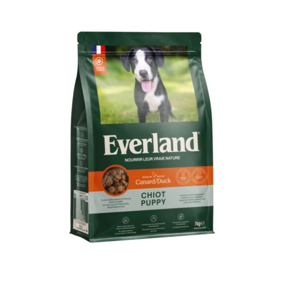 Croquettes pour chiots toutes tailles saveur canard - EVERLAND