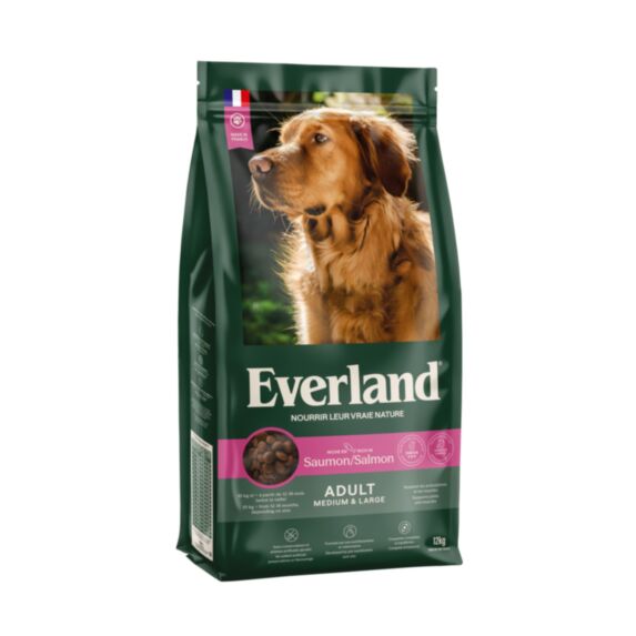Croquettes pour chien adulte medium & large saveur saumon - EVERLAND
