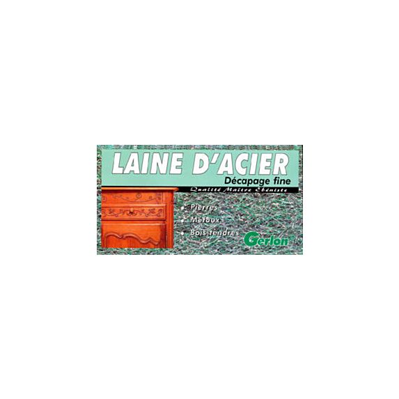 laine d'acier décapage fine 200gr - GERLON