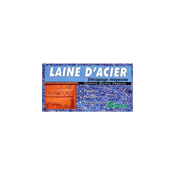 laine d'acier décapage moyenne 200gr - GERLON