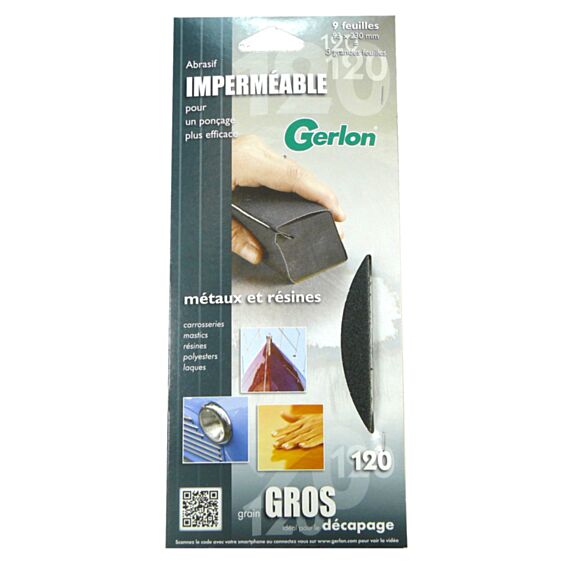 feuille grains panachés imperméable 93x230mm x9