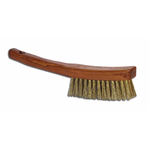 brosse allongée à manche acier laitonné - GERLON
