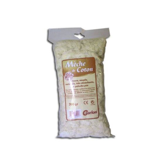 Sachet de 200 gr de mèche de coton GERLON
