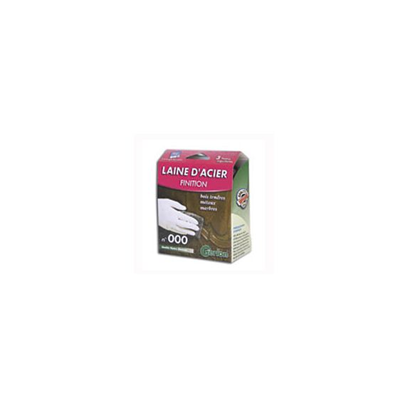 laine d'acier patin aiguilleté n000 x3