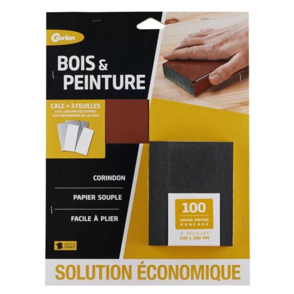 Lot corindon moyen 3x230x280+cale GERLON