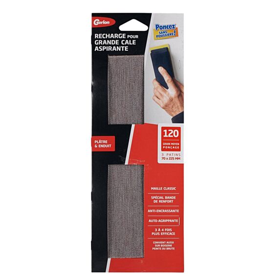 3 recharges patins maille classic GERLON