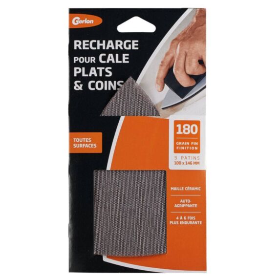 3 patins maille ceramic grain fin GERLON