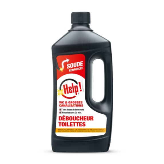 Déboucheur WC grosses canalisations 1L - HELP