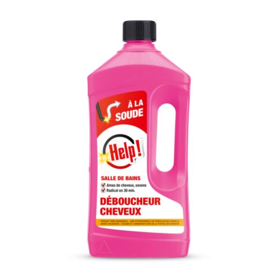 Déboucheur Cheveux - Salle de Bains 800 ml - HELP