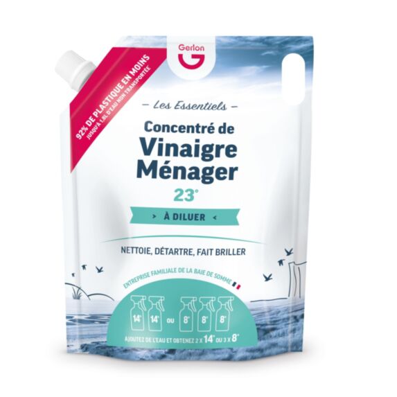 Concentré de vinaigre ménager 23° 1L - GERLON