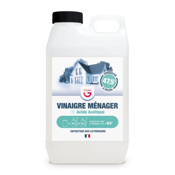 Vinaigre acide acétique 45,5° 2L - GERLON