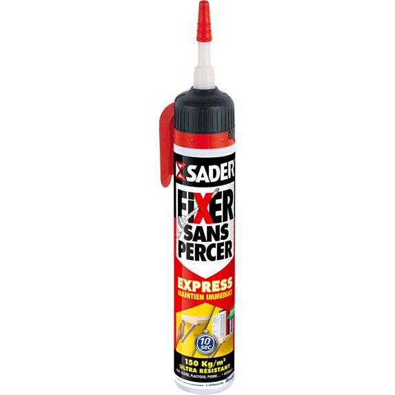 Colle Fixer sans percer Express 200ml blanc sans pistolet - SADER