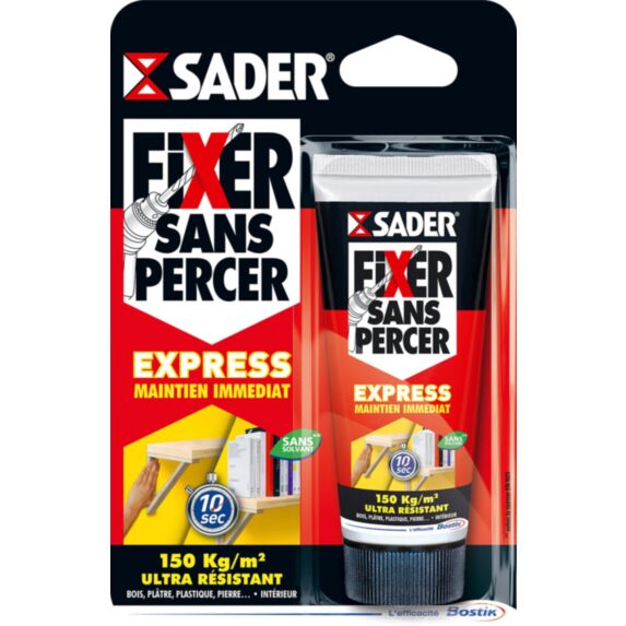 Colle Fixer sans percer express mini-tube 55ml - SADER