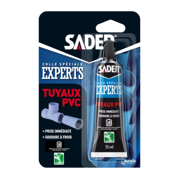 Colle Tuyaux PVC 55ml - SADER