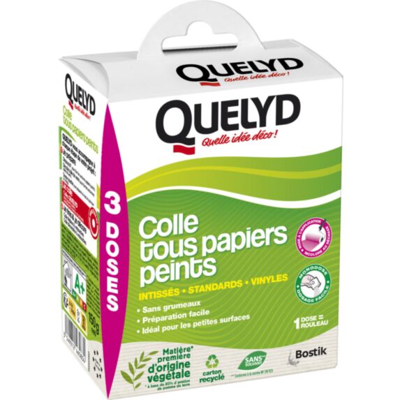 Colle tous papiers peints indicateur coloré rose 150g