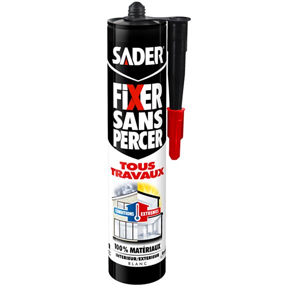 Colle Fixer Sans Percer X Tous Travaux Cartouche 290ml - SADER