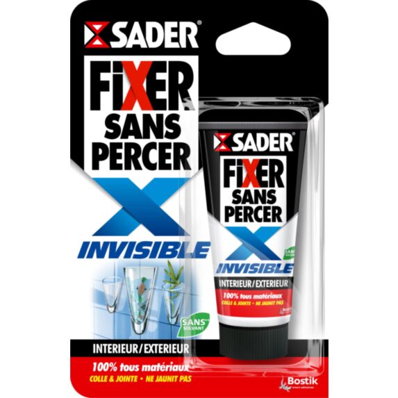 Colle Fixer sans percer X invisible tube 50g - SADER