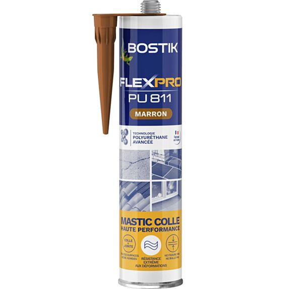 Mastic colle Flexpro PU811 Marron 300ml - BOSTIK
