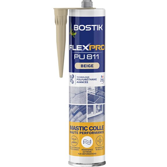 Mastic colle Flexpro PU811 Beige 300ml - BOSTIK