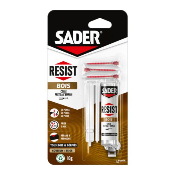 Colle Resist Bois - Colle Bi-Composants Bois 10gr - SADER