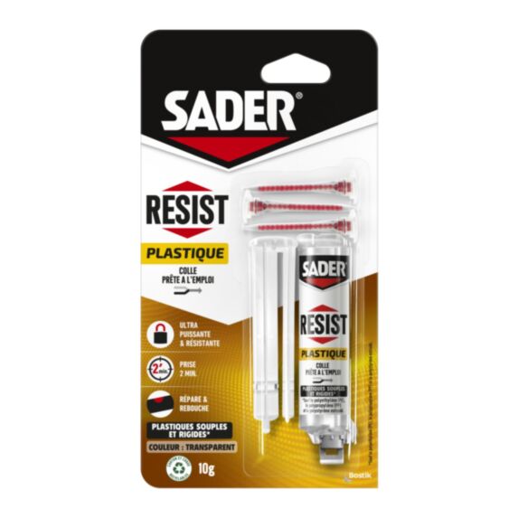 Colle Resist Plastique - Colle Bi-Composants Plastique 10gr - SADER