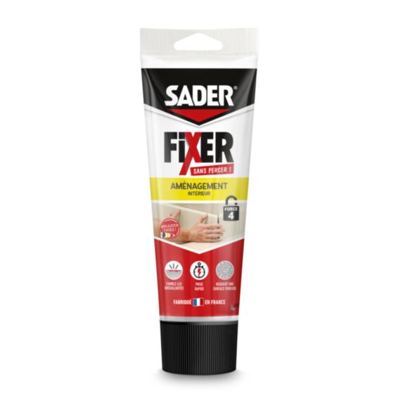 Colle de Fixation Fixer Sans Percer Intérieur Blanc 260gr - SADER