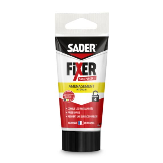 Colle de Fixation Fixer Sans Percer Intérieur Blanc 70gr - SADER