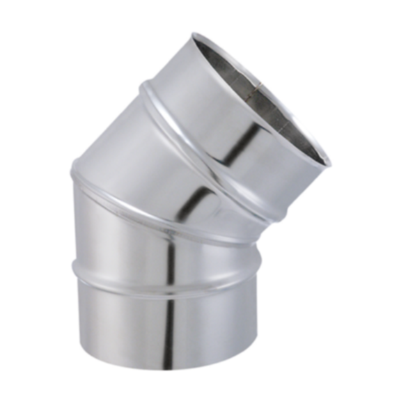 Coude secteur 45° tyral Inox 304 Ø139mm - JONCOUX