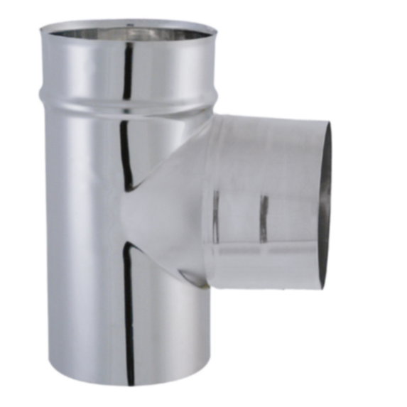 Té tyral 90° inox 304 double emboitement Ø125mm - JONCOUX