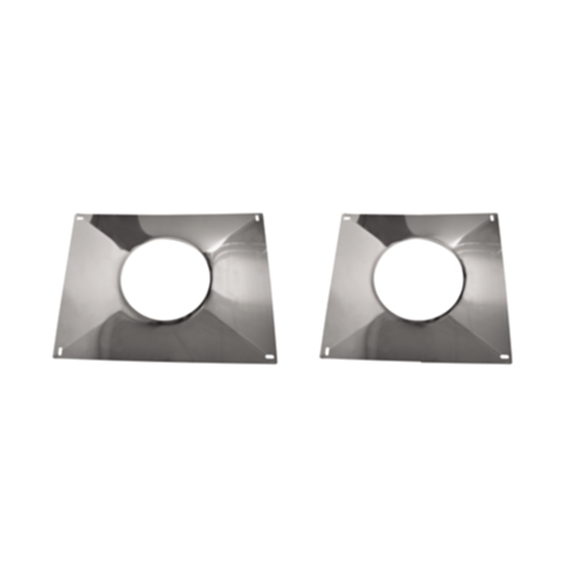 Plaque étanchéité haute bord relevé 350x350mm Ø125mm - JONCOUX