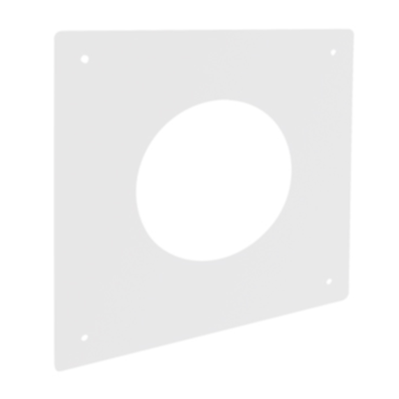 Plaque propreté 400x400mm noire Ø80mm - JONCOUX