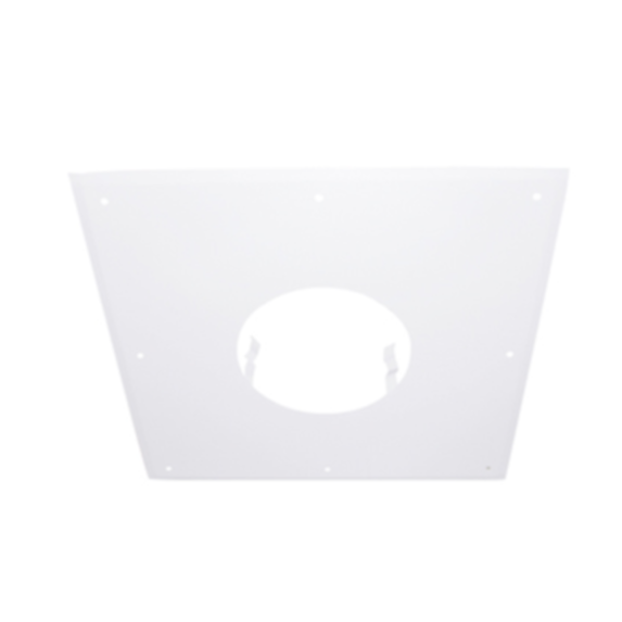 Plaque propreté 300x300mm noire Ø125mm - JONCOUX