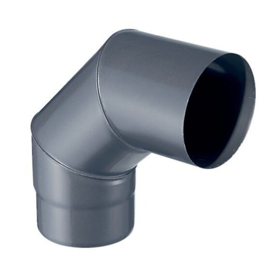 Coude 90° émail 0,7mm noir mat Ø150mm - JONCOUX