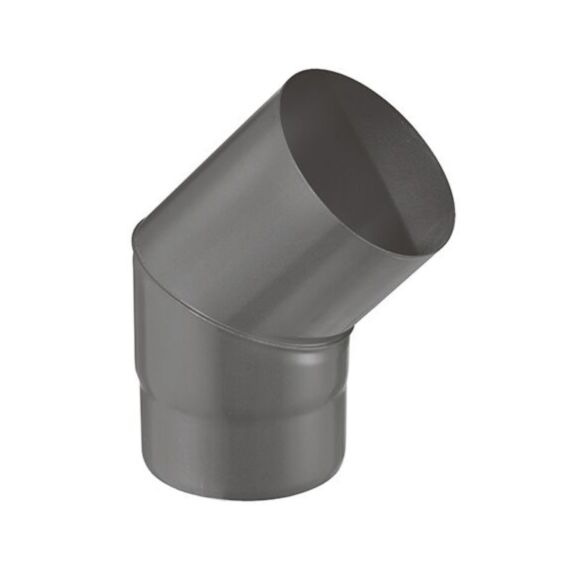 Coude 45° émail 0,7mm noir mat Ø200mm - JONCOUX