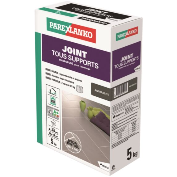 Joint de carrelage tous supports anthracite - PAREXLANKO