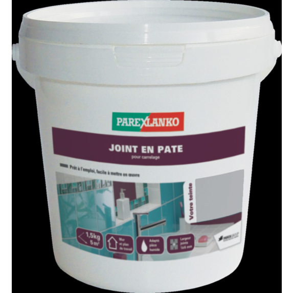 Joint carrelage en pâte 1,5kg acier - PAREXLANKO