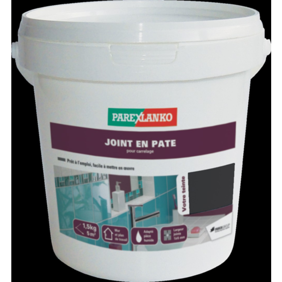 Joint carrelage en pâte 1,5kg nero - PAREXLANKO