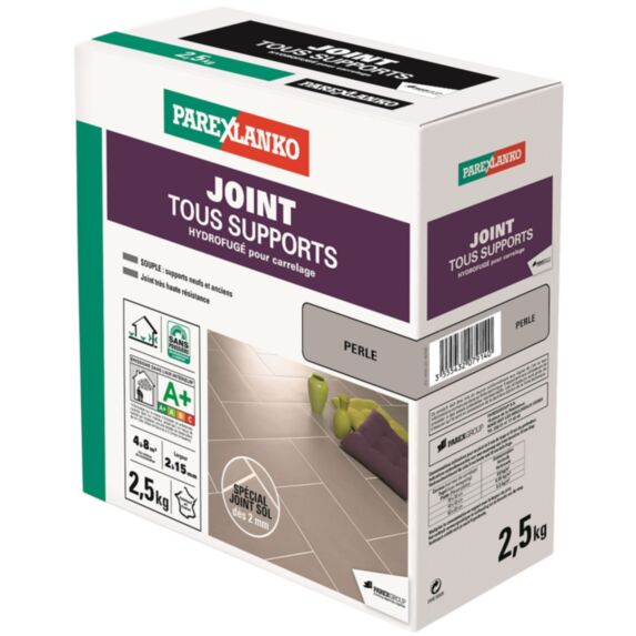 Joint de carrelage Tous Supports blanc 2,5kg