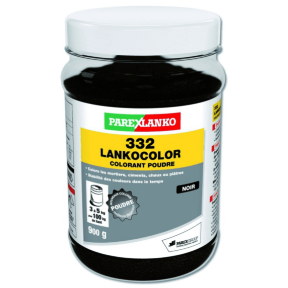 Colorant mortier/ciment Lankocolor noir 900 g - PAREXLANKO