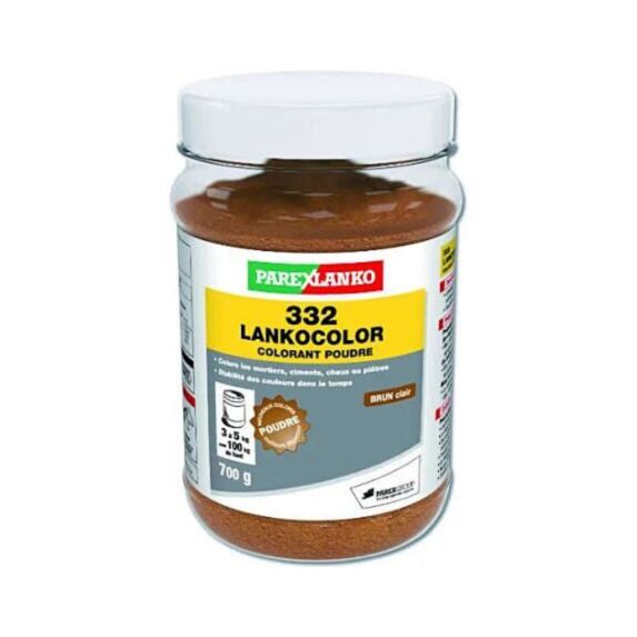 Colorant pour mortier et ciment Lankocolor brun clair 700g - PAREXLANKO