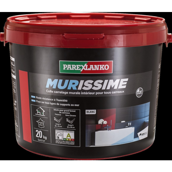 Colle mur & plan de travail en pâte Murissime 20kg - PAREXLANKO