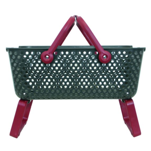 Panier Kajo 15L Gris / Cerise - POUSS VERT
