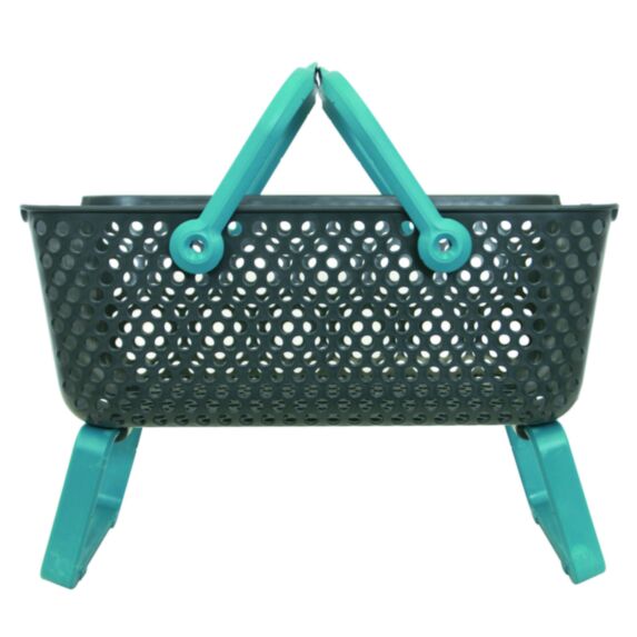 Panier Kajo 15L Gris / Turquoise - POUSS VERT