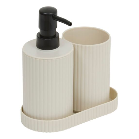 Lot accessoire 3p polypropylène beige - 5FIVE
