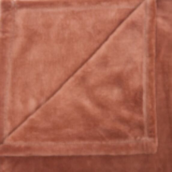 Plaid microfibre 130x180 terracotta - ATMOSPHERA
