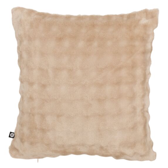 Coussin Zephy lin 40x40 beige - ATMOSPHERA
