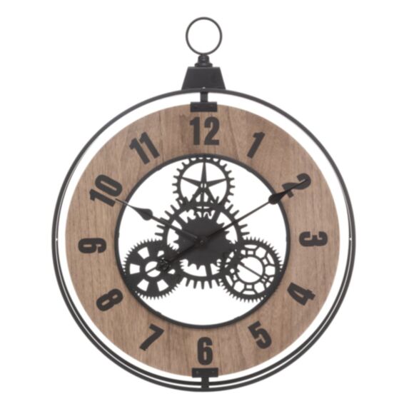 Horloge Jack Marron MDF/Metal ⌀57cm