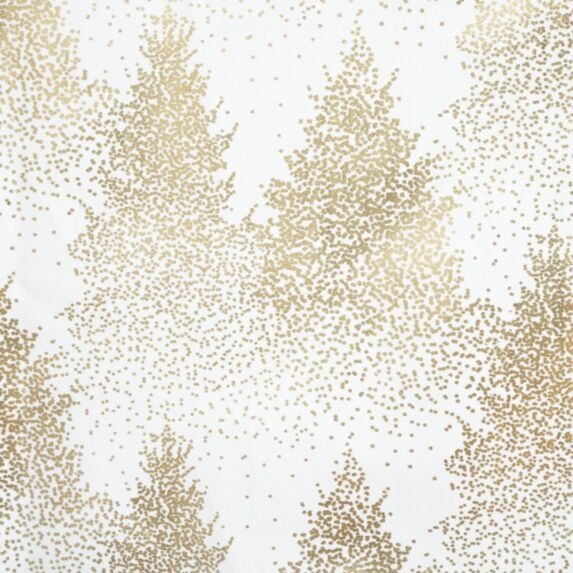 Nappe Sapin Blanc/Or 140x240cm