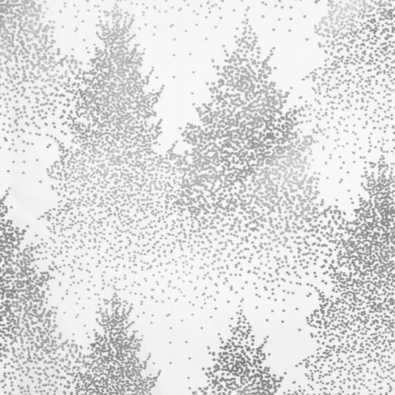 Nappe Sapin Blanc/Argent 140x240cm